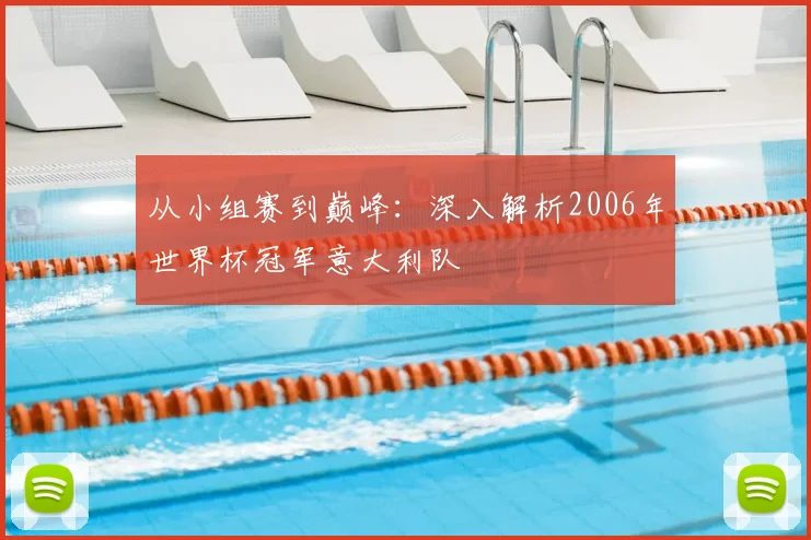 从小组赛到巅峰：深入解析2006年世界杯冠军意大利队